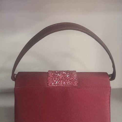 Bordeaux evening bag new with beads