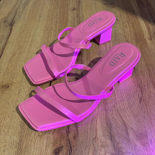Raid sandals size 38 pink wide fit new