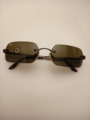 Ray Ban RB3192 γυαλιά ηλίου rimless rectangle σαν καινούργιο, καφέ μπρωνζέ