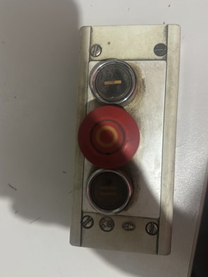 Industrial ABS control button box with 3 keys