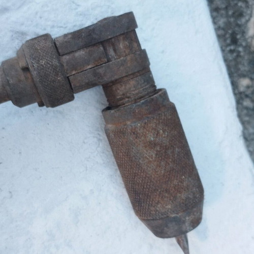 Antique hand drill used, fully functional