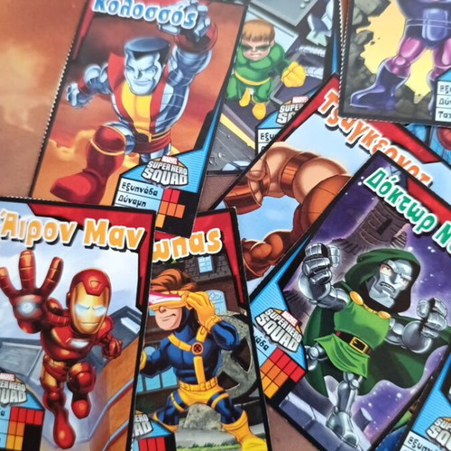 Marvel Super Hero Squad cards pack of 18
