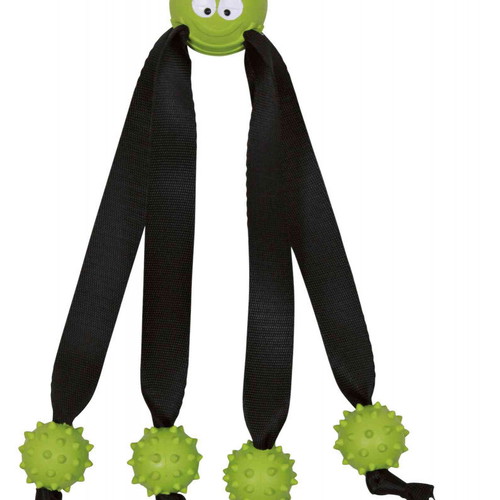 Trixie dog toy new, rubber, green and orange