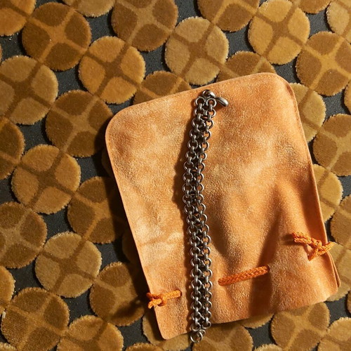 Silver bracelet used, unique and original design
