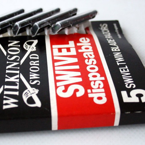 Wilkinson Swivel ξυραφάκια διπλής λεπίδας μιας χρήσης, vintage 80s, σφραγισμένα