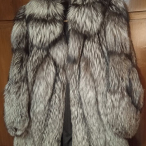 Silver fox fur new, genuine authentic