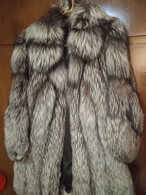 Silver fox fur new, genuine authentic