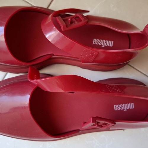 Melissa platform sandals like new, red, size 40