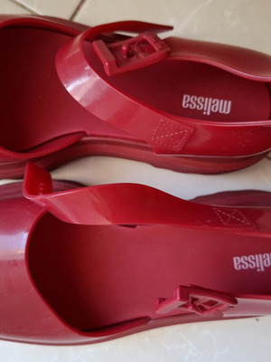 Melissa platform sandals like new, red, size 40