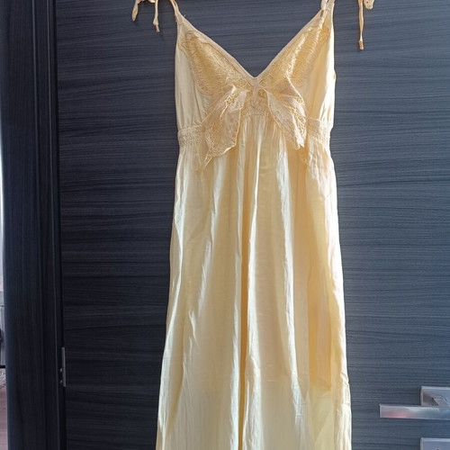 BSB long yellow dress with side slits