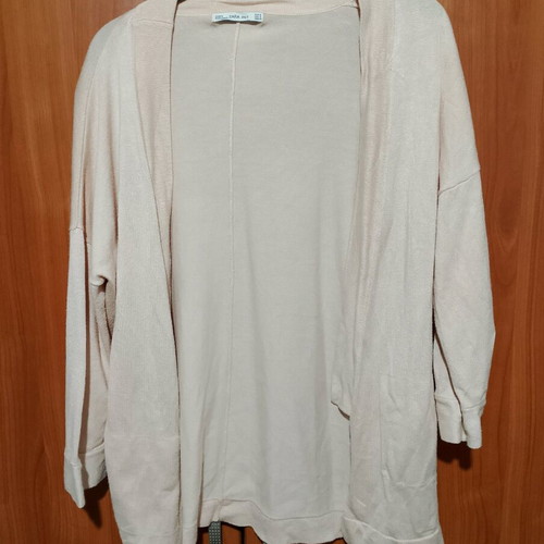 Zara cardigan used, three-quarter sleeve, salmon color, size S