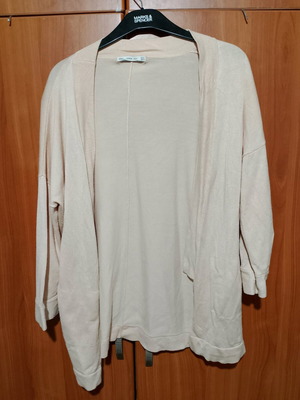 Zara cardigan used, three-quarter sleeve, salmon color, size S