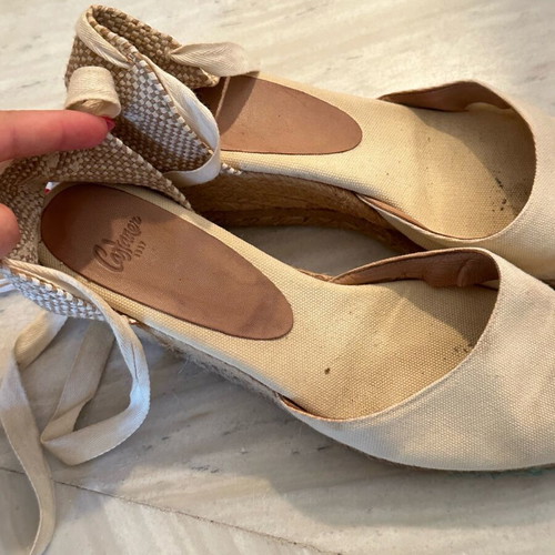 Castaner espadrilles used, white and beige, size 40.5