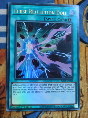 Curse Reflection Doll Ultra Rare κάρτα Spell Yu-Gi-Oh σαν καινούργιο