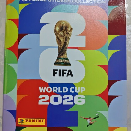 Panini 2026 World Cup sticker album new with 6 bonus stickers