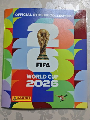 Панини 2026 Световна купа стикер албум нов с 6 бонус стикера