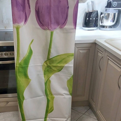 Spirella shower curtain and bath mat set used in very good condition