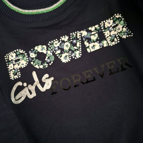 Mayoral set of 2 cropped sweaters for girls used, size 8y, blue floral