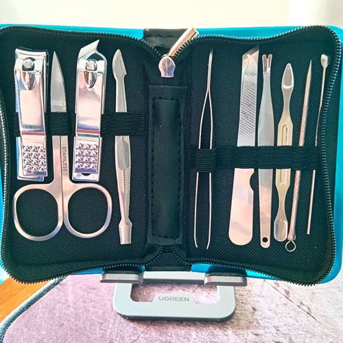 Manicure and pedicure set new, stainless steel tools