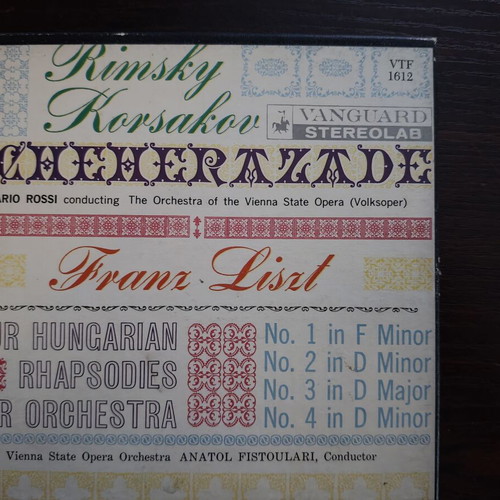 Reel-to-reel tapes like new, 2 authentic classical music recordings