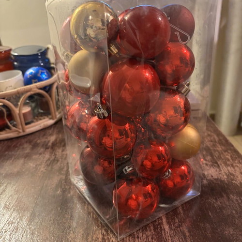 Christmas balls two packs like new