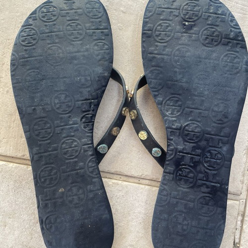 Tory Burch leather sandals used, blue size 39