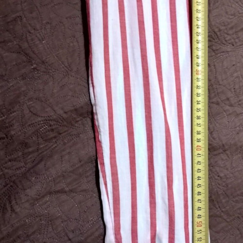H&M women's striped shirt, white and red, size M
