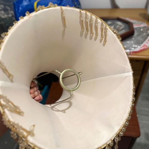 Handmade lampshade for table lamp used