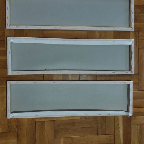 Decorative wall art set of 3 new, 70cm x 20cm