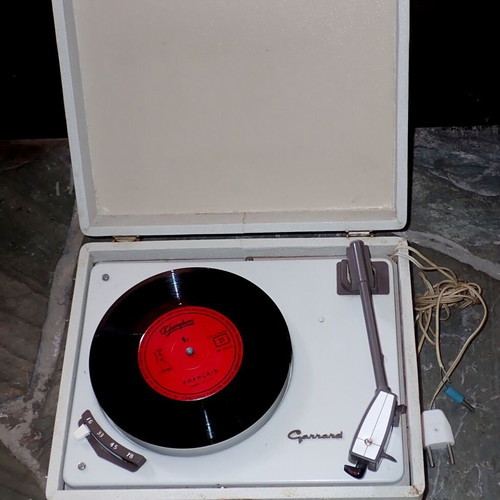 Garrard SRP 10 record player used, vintage 1960s in suitcase