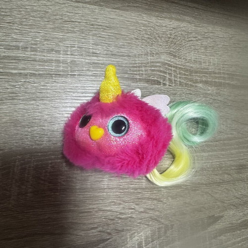 Plush Unicorn with Colorful Tail and Large Shiny Eyes like new