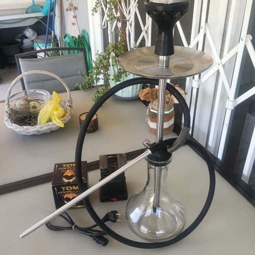 Softsmoke Lite Hookah professional kit like new with tom gold coals and furnace