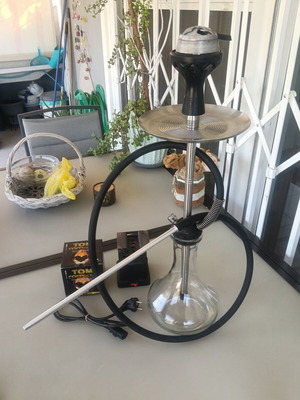 Ναργιλές Softsmoke Lite επαγγελματικός πλήρες κιτ σαν καινούργιο με κάρβουνα tom gold και φουρνάκι