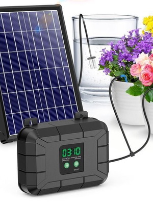 Biling 8W solar drip irrigation system with 3600 mAh battery, up to 20 pots