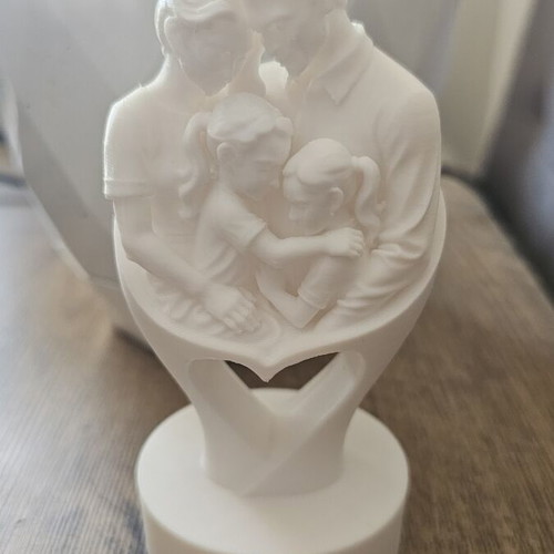 3D Printed Family Sculpture New