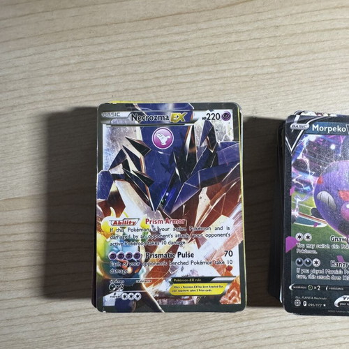 Pokémon card collection used, 133 cards including Ex, V, VMAX & fun cards