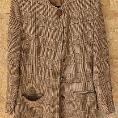 Burberry vintage blazer jacket like new, beige and brown tweed