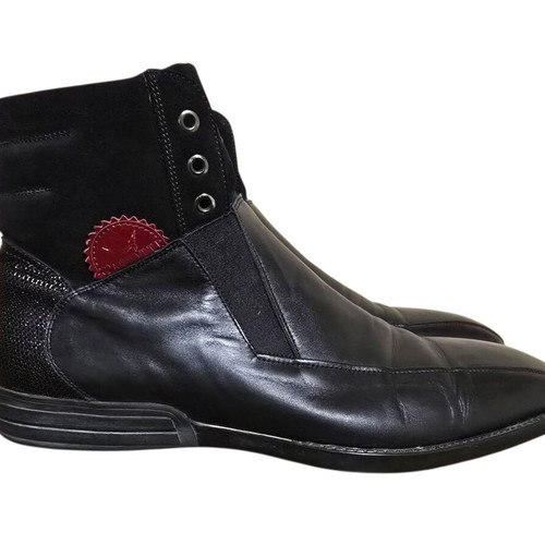 4US Cesare Paciotti men's boots like new, leather and suede, size 44
