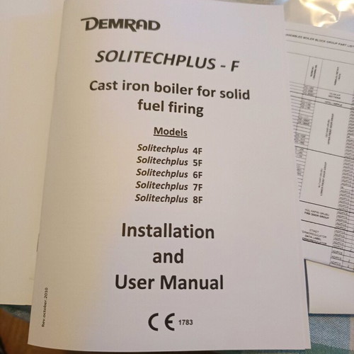 Demrad Solitechplus 6F wood boiler used, cast iron 38-53 kW