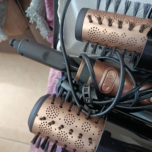 BaByliss Rotating Hair Brush Rose Gold like new