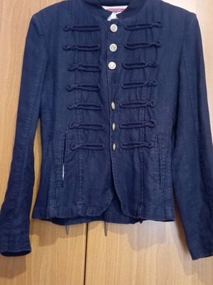 Men's denim jacket Zara Men used, missing one button