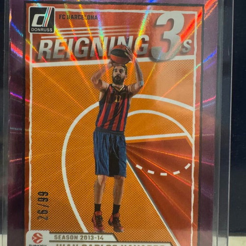Donruss Euroleague Juan Carlos Navarro Reigning 3s 25th Anniversary card new