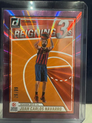 Donruss Euroleague Juan Carlos Navarro Reigning 3s 25th Anniversary card new