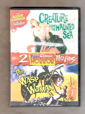 2 DVDs used Creature from the Haunted Sea & The Wasp Woman movies