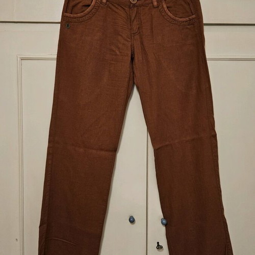 Esprit cotton pants used, brick red, size 36, straight fit