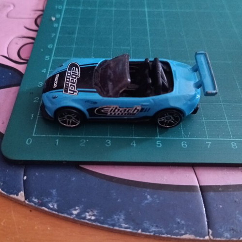 Hot Wheels 2015 Mazda MX-5 Miata blue Eibach HW Speed Graphics