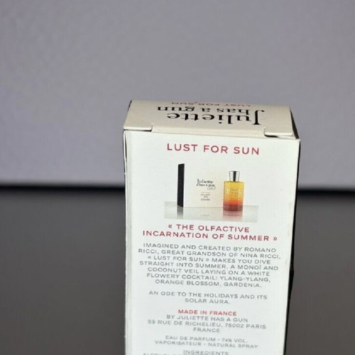 Juliette Has A Gun Lust For Sun Eau De Parfum new factory tester