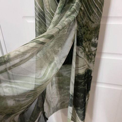 Decoro midi dress khaki for summer