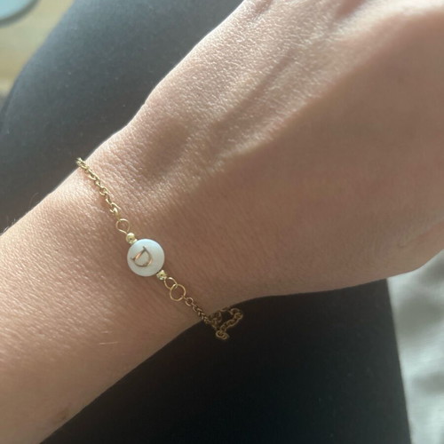 Bracelet with initial letter D new