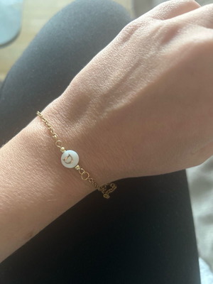 Bracelet with initial letter D new